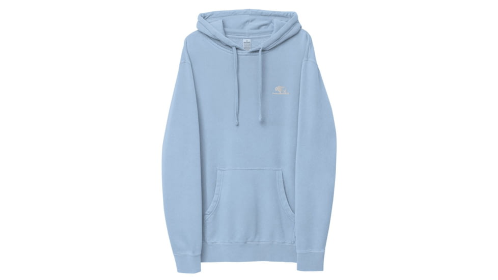 Atoll Board Co Atoll Embroidered Pigment-Dyed Unisex Hoodie - Pigment Light Blue, 2XL - Pigment Light Blue,2XL, 628E8E910173EPigment-Light-Blue-2XL