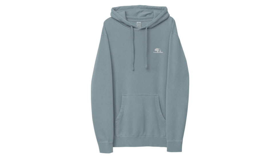 Atoll Board Co Atoll Embroidered Pigment-Dyed Unisex Hoodie - Pigment Slate Blue, 3XL - Pigment Slate Blue,3XL, 628E8E910173EPigment-Slate-Blue-3XL