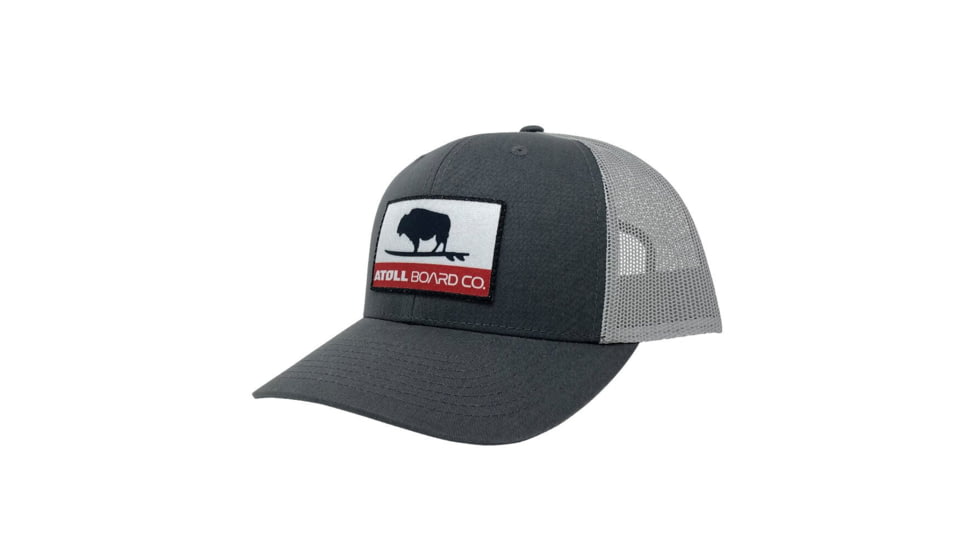 Atoll Board Co Atoll Republic Trucker Hat - Mesh Back - Charcoal - Charcoal, SQ8504700