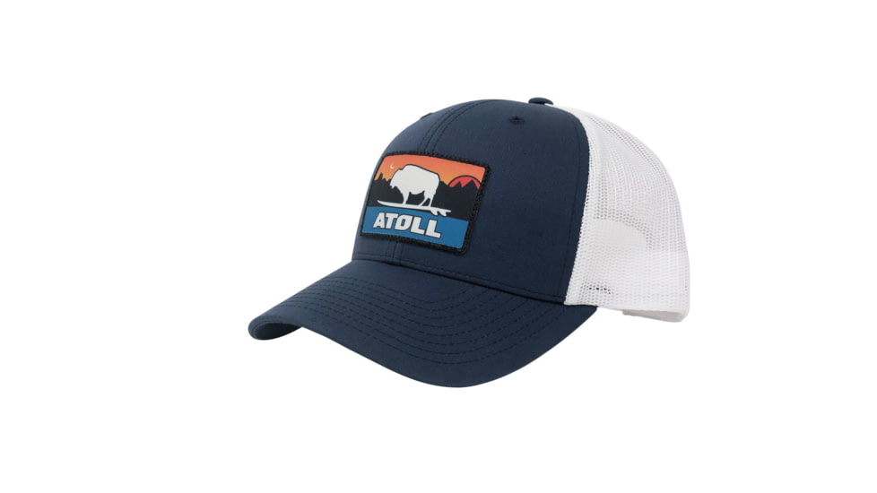 Atoll Board Co Atoll Tahoe Sunset SUP Trucker Hat - Navy - White - Navy - White, SQ7563012
