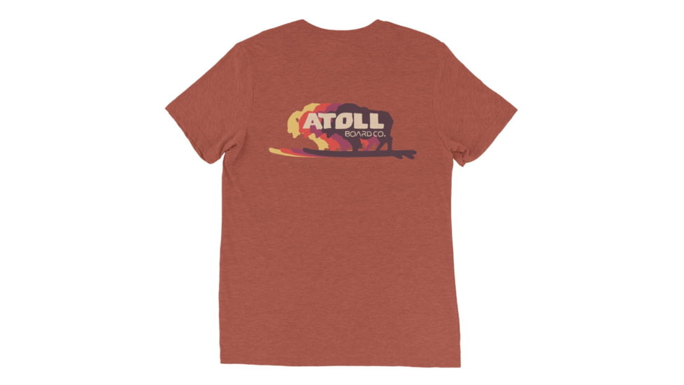 Atoll Board Co Atoll Triblend Tee with Color Shift Logo - Clay Triblend, XS - Clay Triblend,XS, 628E57AA6F033Clay-Triblend-XS