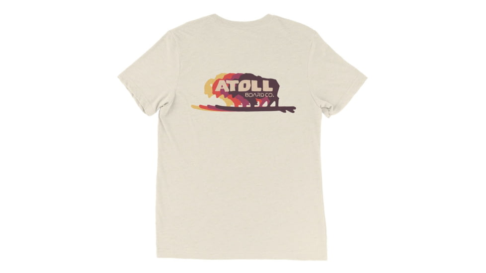 Atoll Board Co Atoll Triblend Tee with Color Shift Logo - Oatmeal Triblend, XS - Oatmeal Triblend,XS, 628E57AA6F033Oatmeal-Triblend-XS