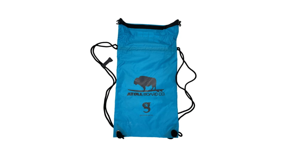 Atoll Board Co Geckobrands Waterproof Drawstring Stand Up Paddle Boards Backpack - Blue with Atoll Logo - Blue with Atoll Logo, 5dc5d25d86f2bd72887dd215