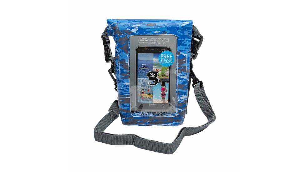 Atoll Board Co Geckobrands Waterproof Phone Tote - OCEAN CAMO - OCEAN CAMO, SQ6157264