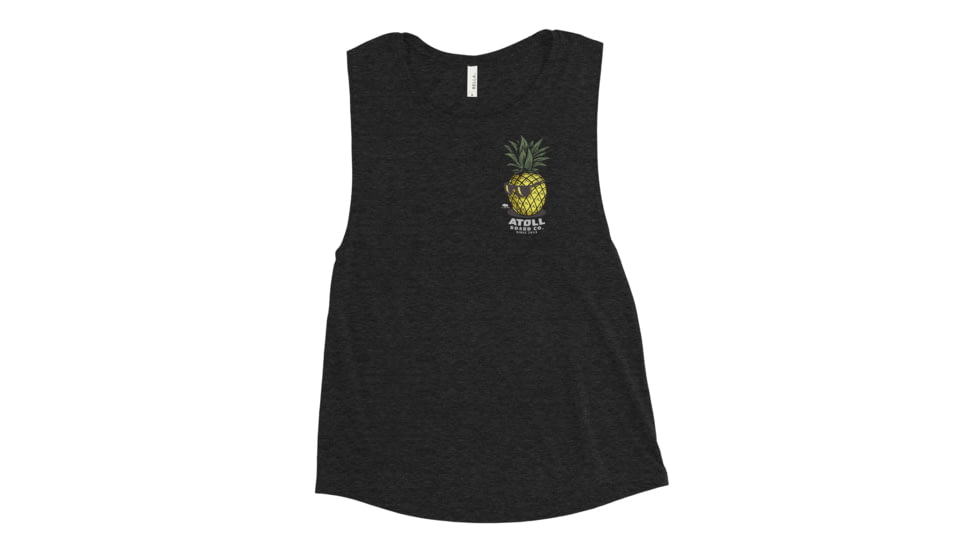 Atoll Board Co Ladies Muscle Tank with Atoll Pineapple Head Graphic - L - L, 6494C8C68B428L