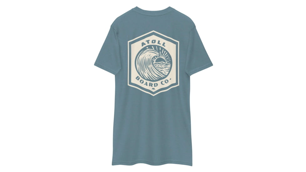 Atoll Board Co Mens premium heavyweight tee - Agave, 2XL - Agave,2XL, 64639388C80CCAgave-2XL