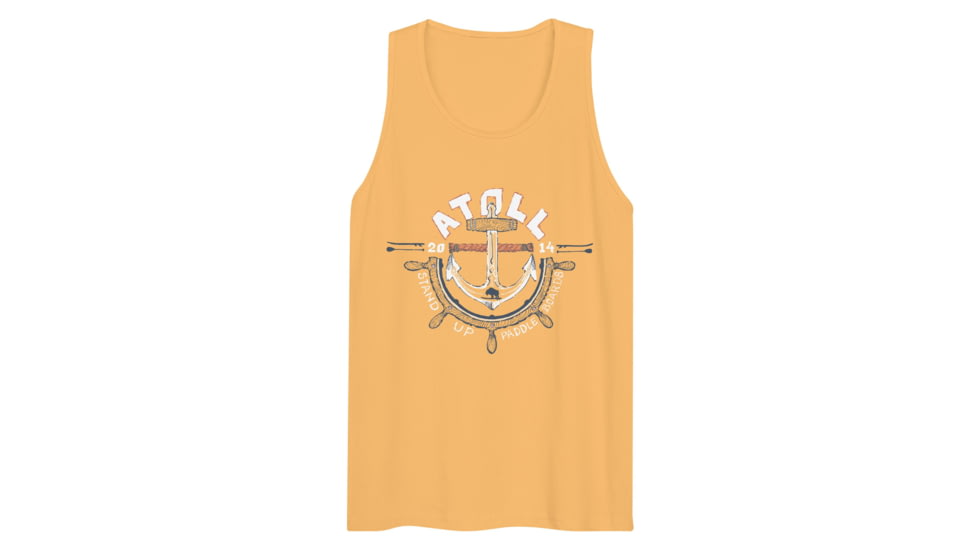 Atoll Board Co Mens Tank Top with Atoll Anchor Design - Squash, 2XL - Squash,2XL, 628FF2866E196Squash-2XL