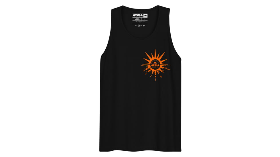 Atoll Board Co Mens Tank Top with Atoll Horizon Graphic - Black, L - Black,L, 64518D7E65FABBlack-L