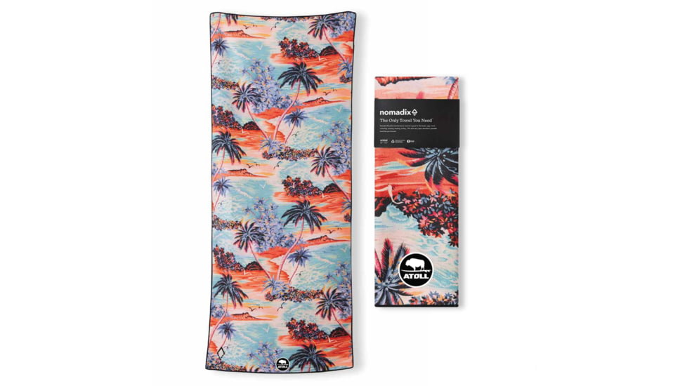 Atoll Board Co Nomadix + Atoll Boards Towel Collaboration - Island Time Print - Island Time Print, 706782941448