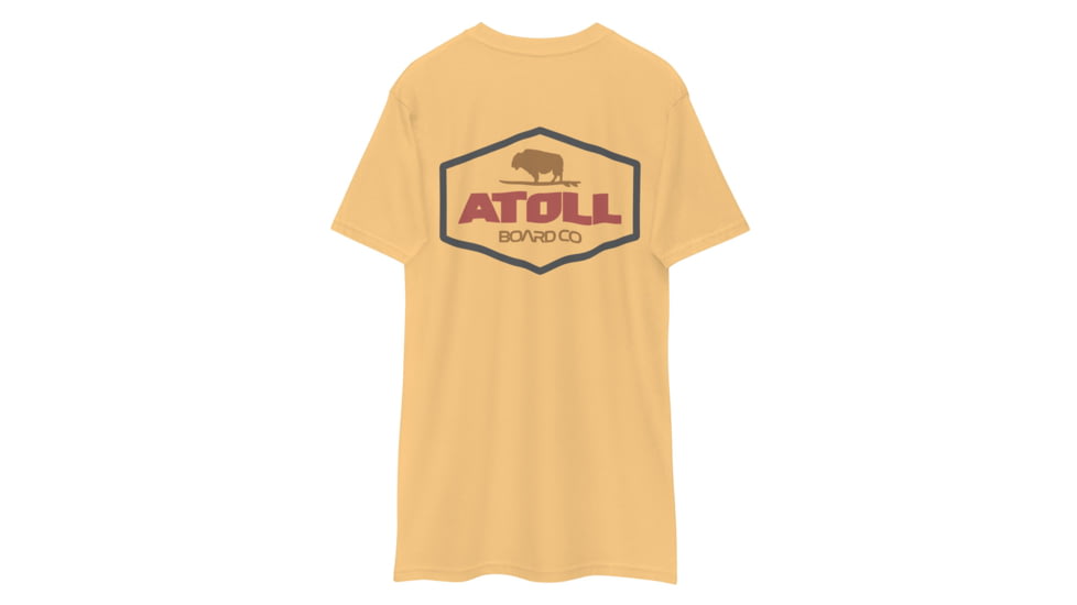 Atoll Board Co Premium Heavyweight Tee with Atoll Dimond Graphic - Vintage Gold, L - Vintage Gold,L, 637BCA3C91AA6Vintage-Gold-L