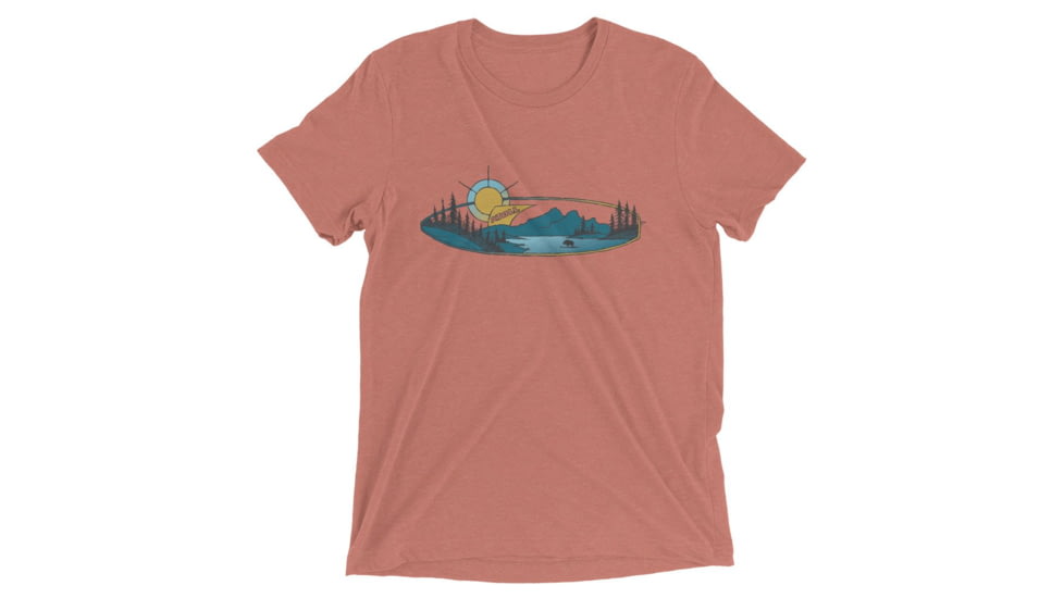 Atoll Board Co Short sleeve t-shirt with Atoll Mountain Lake SUP Graphic - Mauve Triblend, XL - Mauve Triblend,XL, 62C60B5D296AEMauve-Triblend-XL