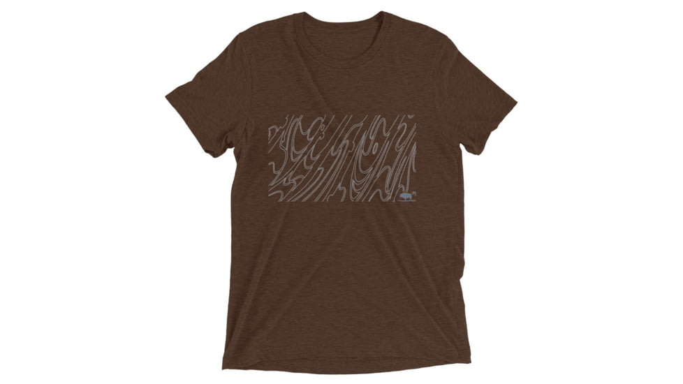 Atoll Board Co Short sleeve triblend t-shirt with Atoll Grain Graphic - Brown Triblend, XS - Brown Triblend,XS, 62C5FDD466DD4Brown-Triblend-XS