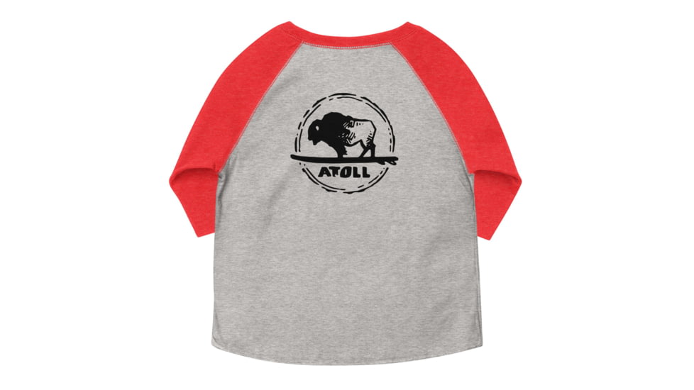 Atoll Board Co Toddler baseball shirt - Vintage Heather/ Vintage Red, 5/6 - Vintage Heather/ Vintage Red,5/6, 62991E20CDA61Vintage-Heather--Vintage-Red-5-6