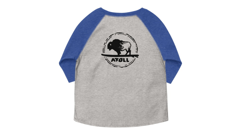 Atoll Board Co Toddler baseball shirt - Vintage Heather/ Vintage Royal, 5/6 - Vintage Heather/ Vintage Royal,5/6, 62991E20CDA61Vintage-Heather--Vintage-Royal-5-6