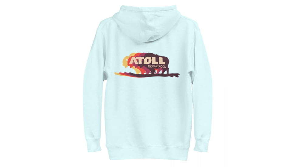 Atoll Board Co Unisex Hoodie with Atoll Bison Color Shift Graphic - Sky Blue, XL - Sky Blue,XL, 636AA26686F48Sky-Blue-XL