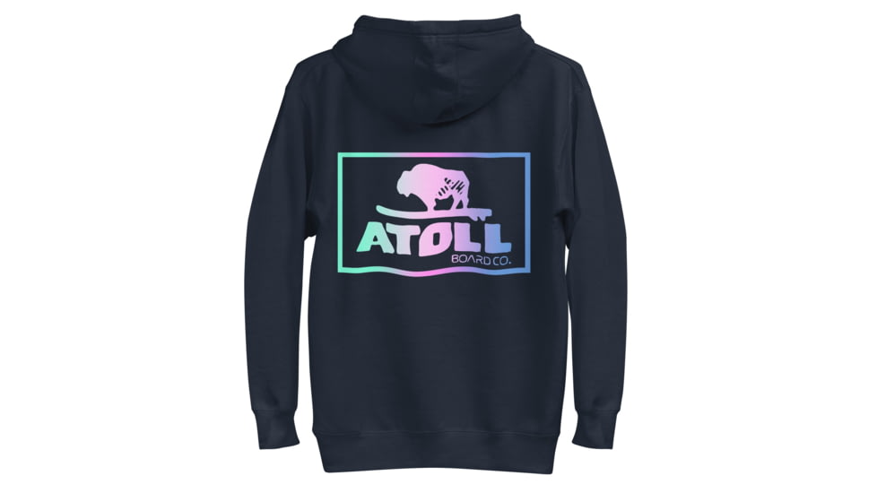 Atoll Board Co Unisex Hoodie with Atoll Color Blend Graphic - Navy Blazer, 3XL - Navy Blazer,3XL, 637BCD4B3AA75Navy-Blazer-3XL