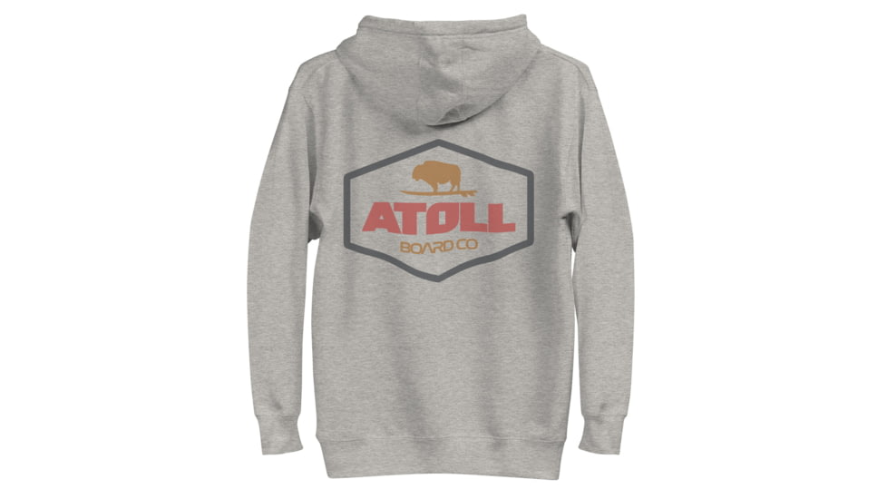 Atoll Board Co Unisex Hoodie with Atoll Dimond Graphic - Carbon Grey, S - Carbon Grey,S, 637BCFDBC6553Carbon-Grey-S