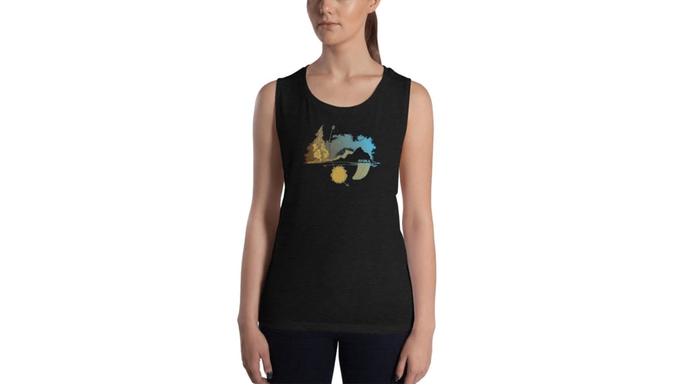 Atoll Board Co Womens Atoll Night Muscle Tee - Black, L - Black,L, SQ0196886