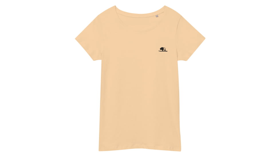 Atoll Board Co Womens basic organic t-shirt with Embroidered Atoll Logo - SAND, 2XL - SAND,2XL, 6299255E1860DSand-2XL