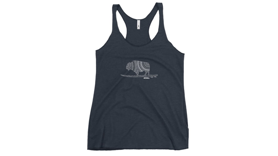 Atoll Board Co Womens Racerback Tank with Atoll Mandala Design - Vintage Navy, L - Vintage Navy,L, 62C1DA2B6C657Vintage-Navy-L