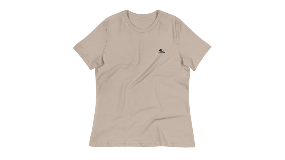 Atoll Board Co Womens Relaxed T-Shirt with Embroidered Atoll Logo - Heather Stone, L - Heather Stone,L, 629923D389799Heather-Stone-L