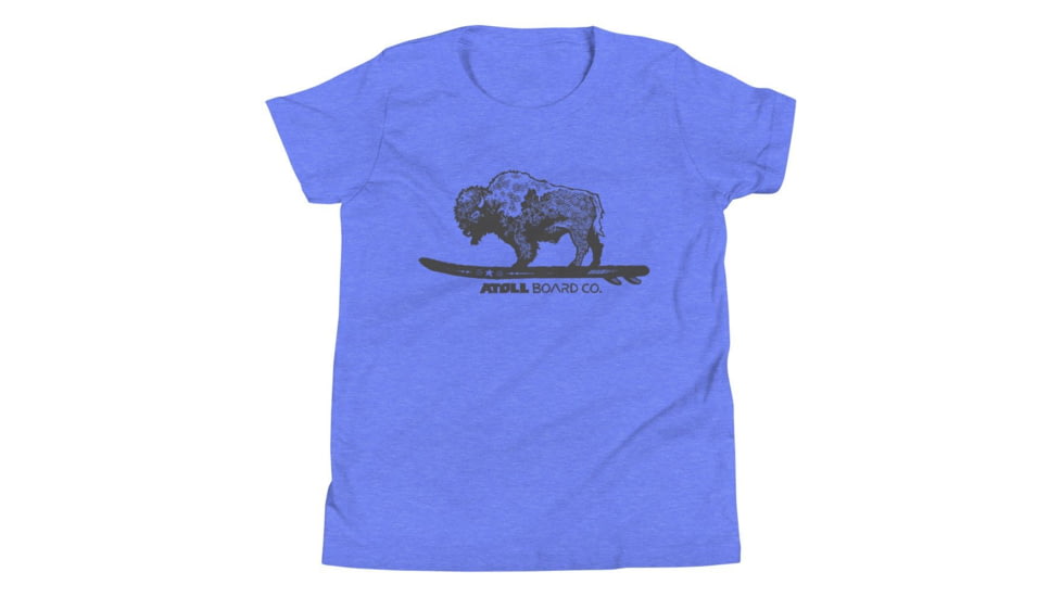 Atoll Board Co Youth Detailed Bison tee - M, Grey - M,Grey, SQ7550900