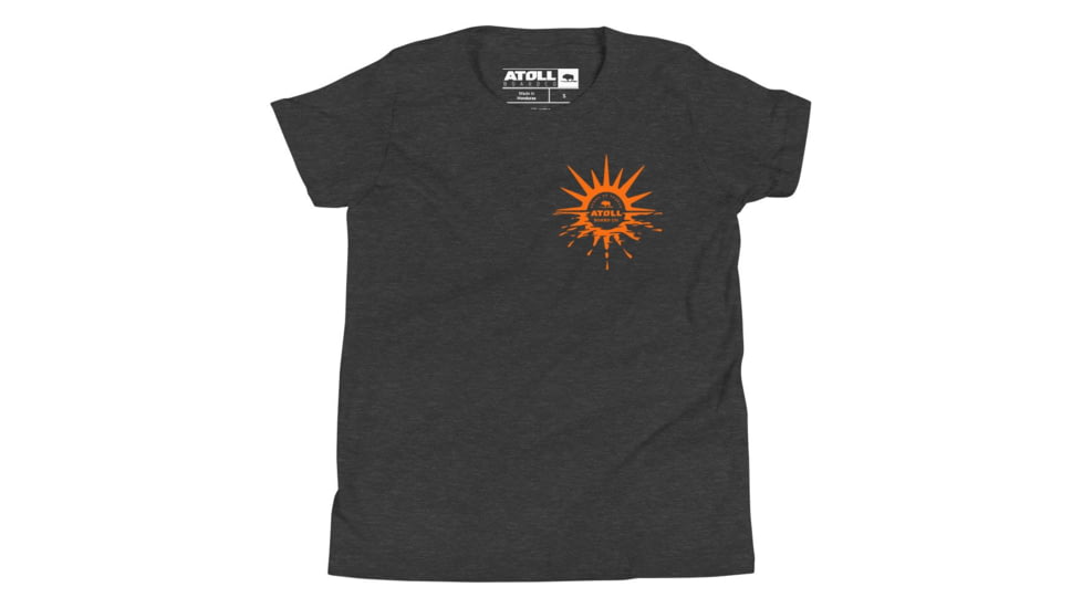 Atoll Board Co Youth T-Shirt with Atoll Horizon Sunset Graphic - Dark Grey Heather, M - Dark Grey Heather,M, 64518CD59C080Dark-Grey-Heather-M