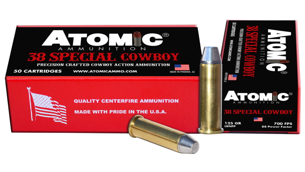 Atomic 451 Cowboy Action 38 Special 125 Gr Lead Round Nose Flat Point LRNFP 5