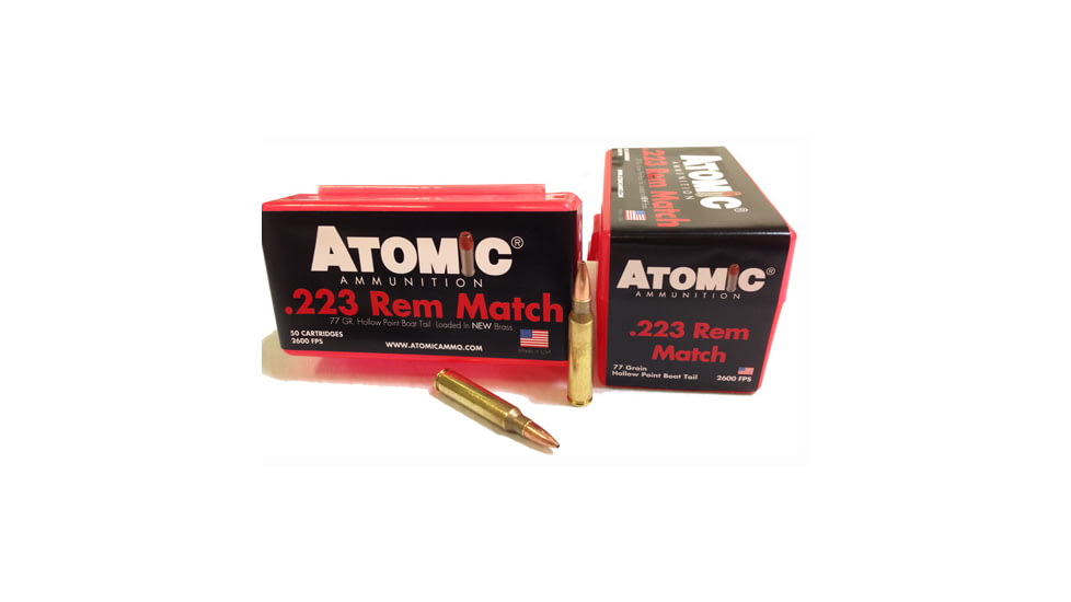 Atomic Ammunition Atomic Ammo .223 Rem. 77gr. Match Sierra Bthp 50-pack