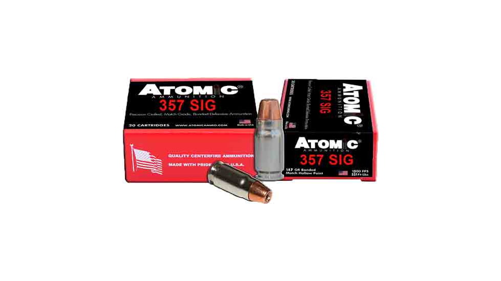 Atomic Ammunition Atomic Ammo .357 Sig 147gr. Bonded Jhp 20-pack