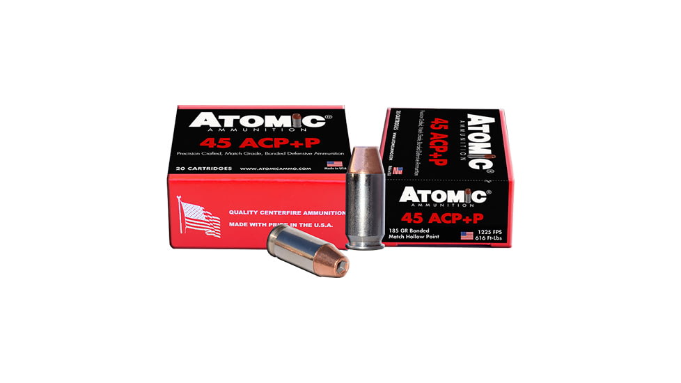 Atomic Ammunition Atomic Ammo .45acp +p 185gr. Bonded Jhp 20-pack