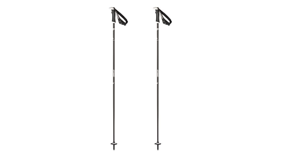 Atomic AMT Carbon SQS Ski Poles, Black/White, 110 cm AJ5005464110