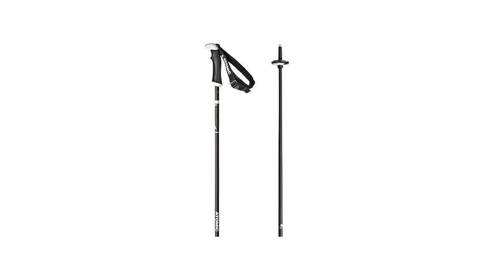 Atomic AMT Carbon SQS Ski Poles, Black/Red, 110, AJ5005360110