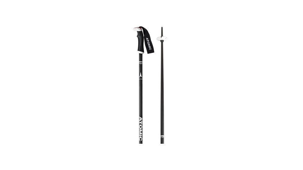 Atomic AMT SQS Ski Poles, Black/White, 110, AJ5005370110