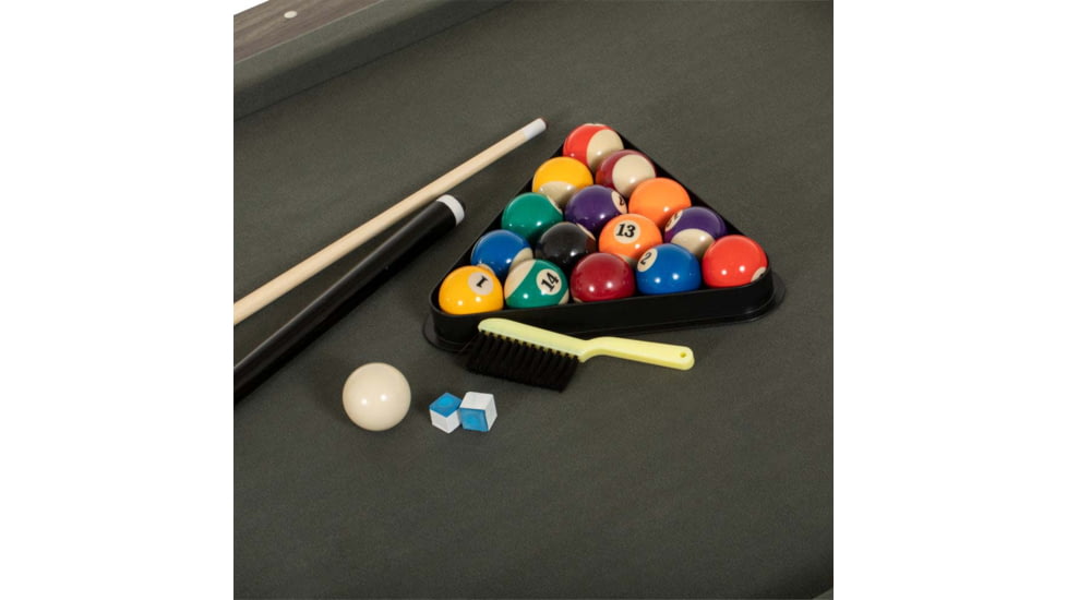 Atomic Hampton 3-In-1 Combo Game Table Billiards, Ping Pong, Dining, Grey wood grain, G05302W