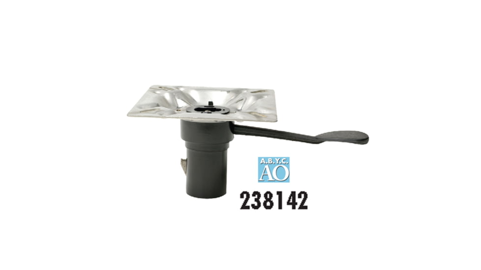 Attwood Marine 238 Series Stainless Steel Seat Mount - 3 deg Tilt, Right Handle, 238142-7