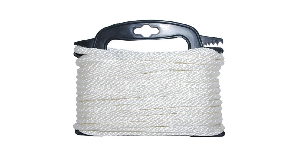 Attwood Marine Braided Nylon Rope - 3/16" x 100' - White 66112