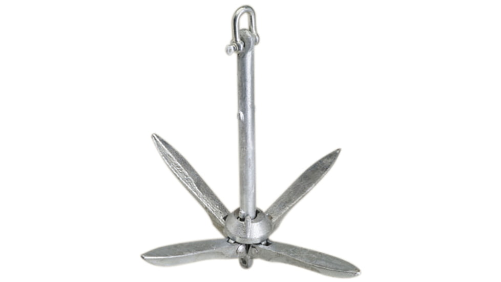 Attwood Marine Grapnel Folding Anchor Galvanized 5 Lbs., 11966-1