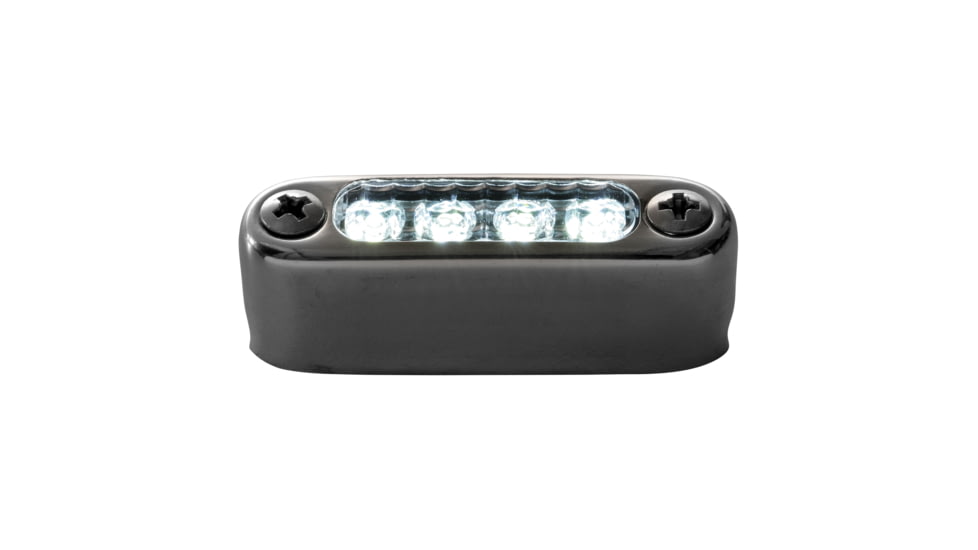 Attwood Marine Led Micro Lights - Stainless Steel Bezel With Horizontal Mount, White, 6351W1