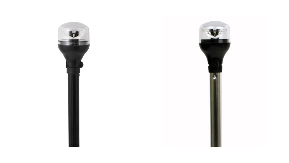 Attwood Marine LightArmor All-Around Light, Black, Black/Silver