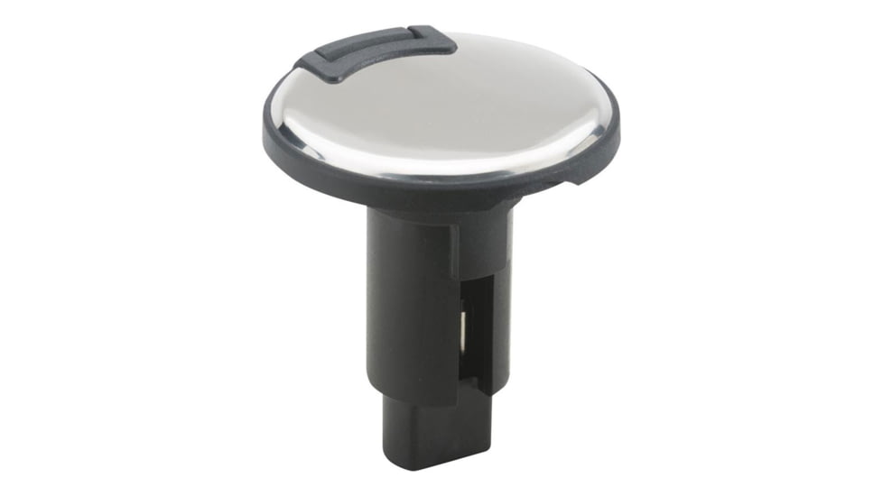 Attwood Marine LightArmor Plug-In Base, Round, 2 Pin, Stainless Steel, 910R2PSB-7