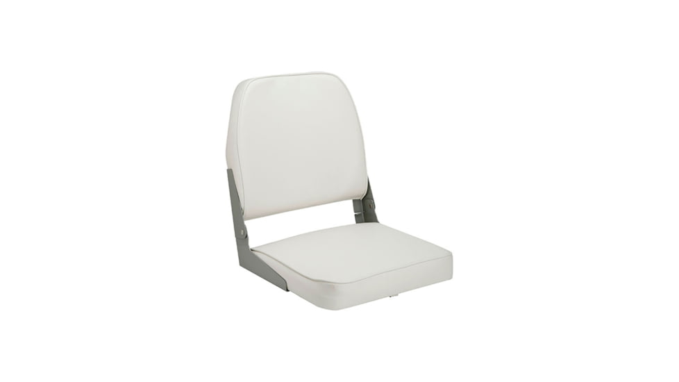 Attwood Marine Low Back Economy Seat, White, 98395WH