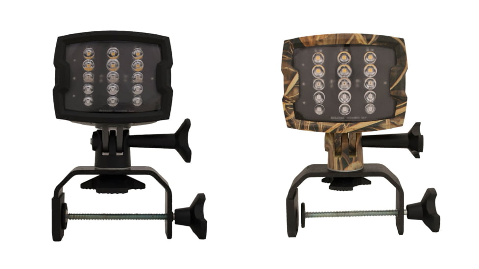Attwood Marine Multi-Function Battery Operated Sport Flood Light, Black, Camo