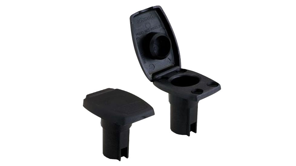 Attwood Marine Angled Pole Oval 2-Pin Base, Black, 91022-7
