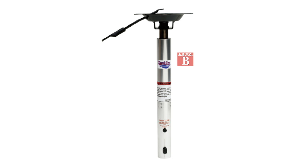 Attwood Marine Snap Lock 1.77in Adjustable Power Pedestal w/ Integral Seat Mount 16in 20in, 39004