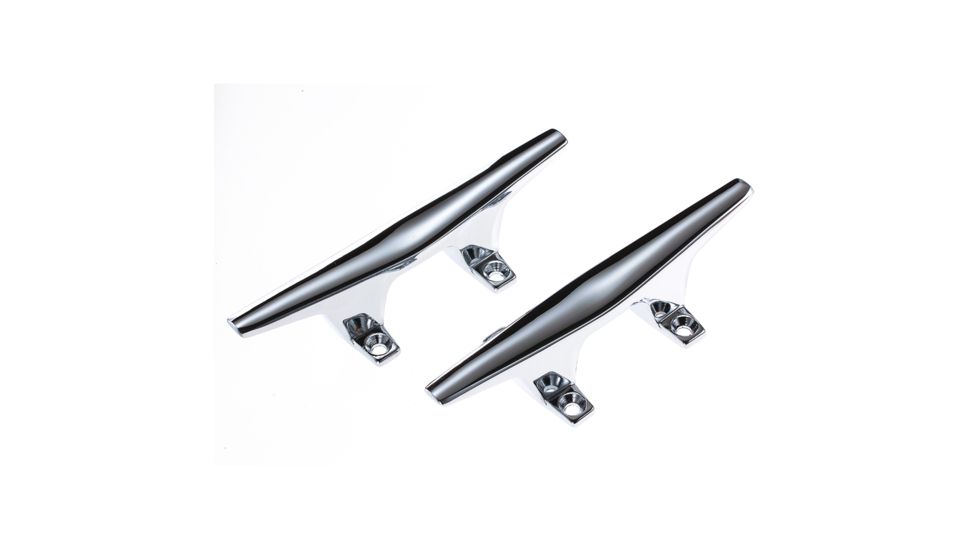 Attwood Marine ZAMAK Chrome Plated Zinc Cleats - Pair - 6&quot; 69860