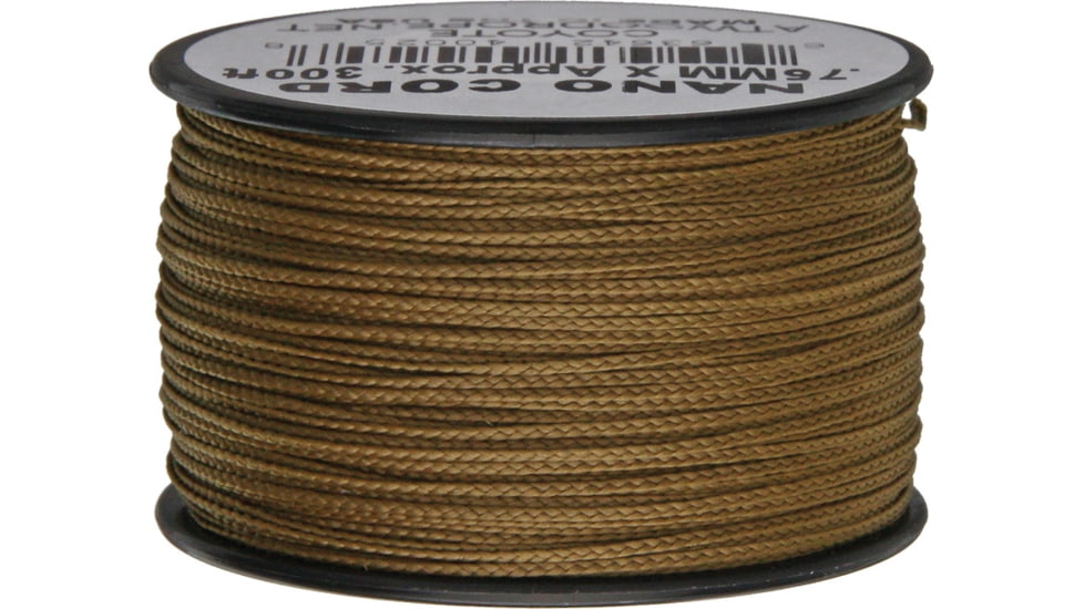 Atwood 0.75mm Nano Cord, 300ft, Cord Is 0.75Mm Thick, Nylon Construction, Coyote, NS24 - COYOTE