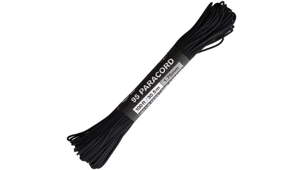 Atwood 95 Paracord, 100ft, Black, 95-S01 BLACK
