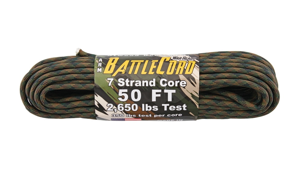 Atwood ARM BattleCord, 50ft, Woodland, BC50C04-WDLD