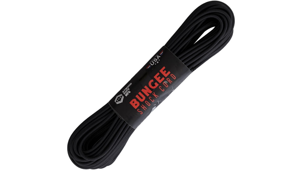 Atwood Bungee Shock Cord, 50ft, Black, SC01-50 BLACK